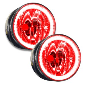 Lincoln Navigator Fog Lights - ORACLE Lighting - LED Halo - Red - `03-`04
